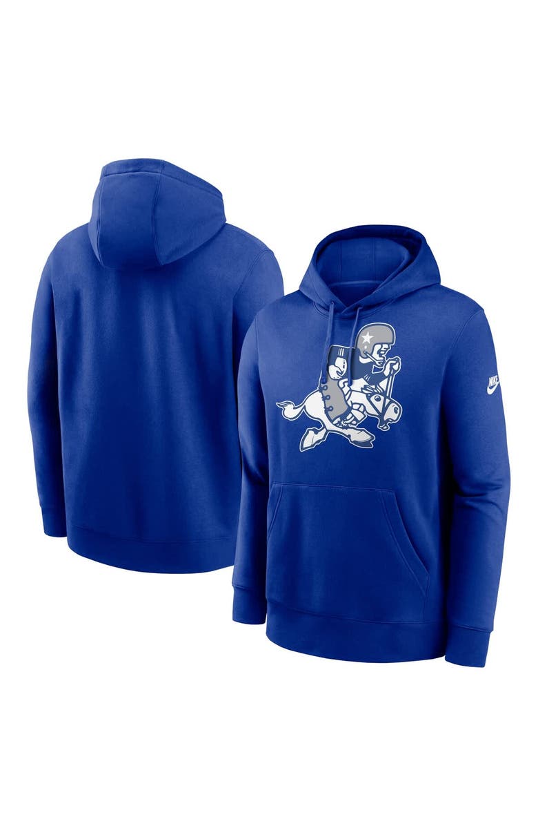 Nike Men's Nike Royal Dallas Cowboys Big & Tall Rewind Retro Joe Club Pullover Hoodie, Main, color, Royal