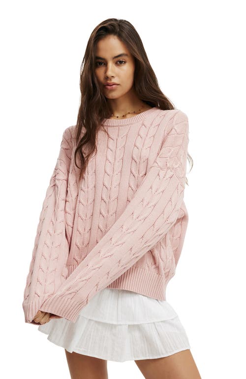 Cotton On Cotton Crew Neck Sweater In Pink