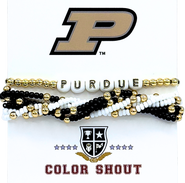 Color Shout Purdue Lucky 7 Bracelet Set