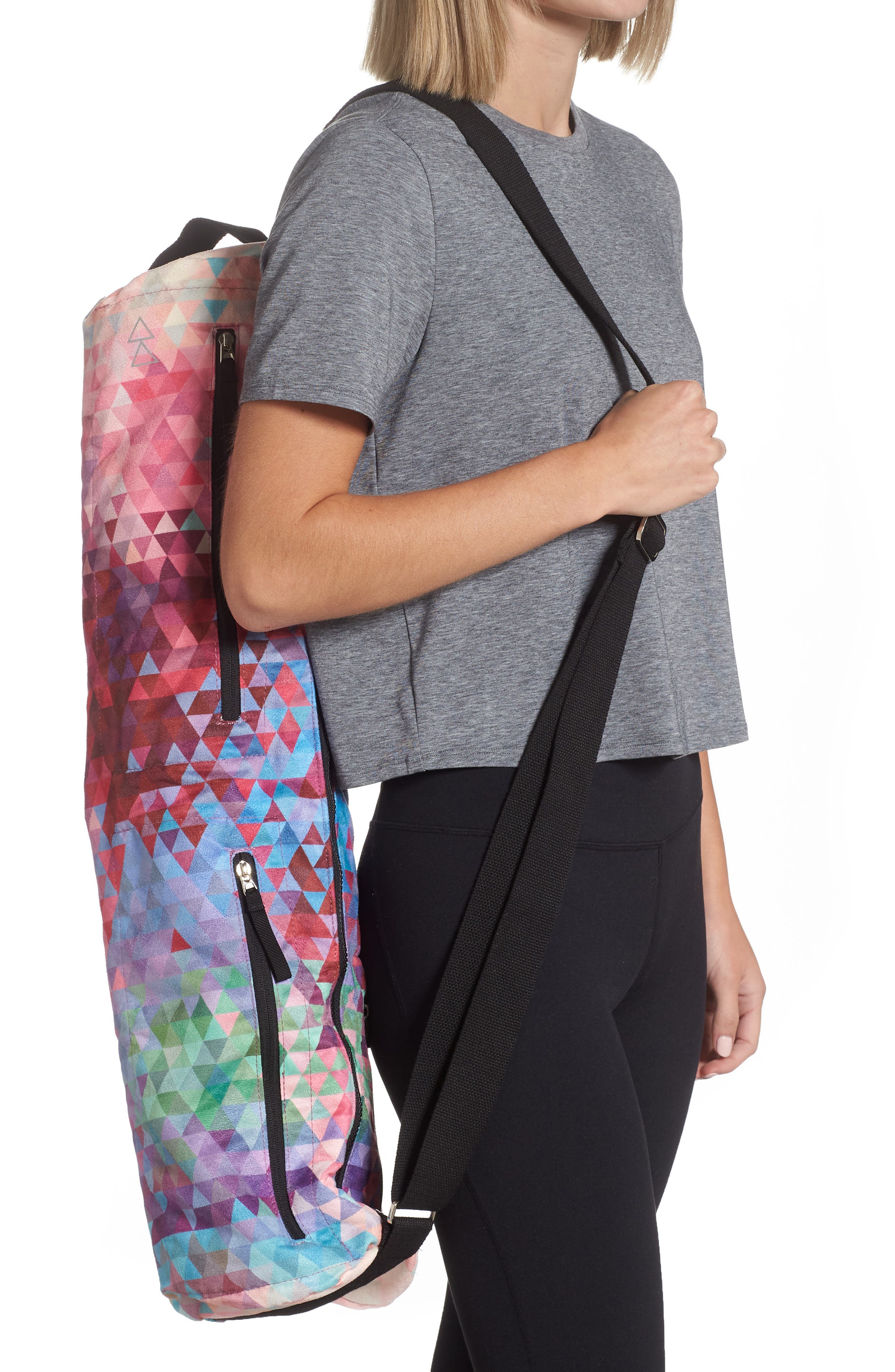 Yoga Mat Bag, Alternate, color, TRIBECA SAND