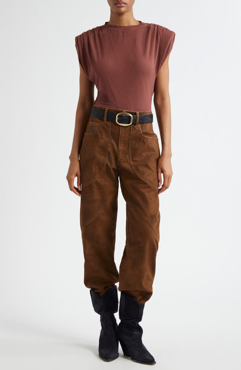 Isabel Marant Étoile Devani Extended Shoulder Knit Top, Alternate, color, 