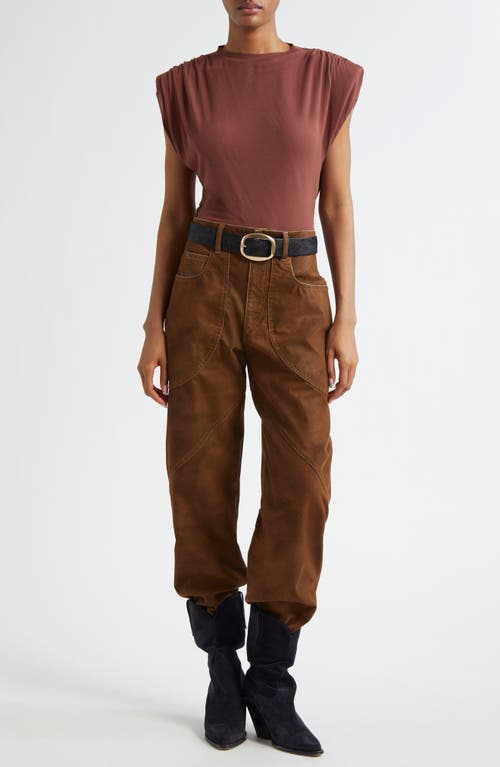 Isabel Marant Étoile Devani Top Burnt Henna In Brown