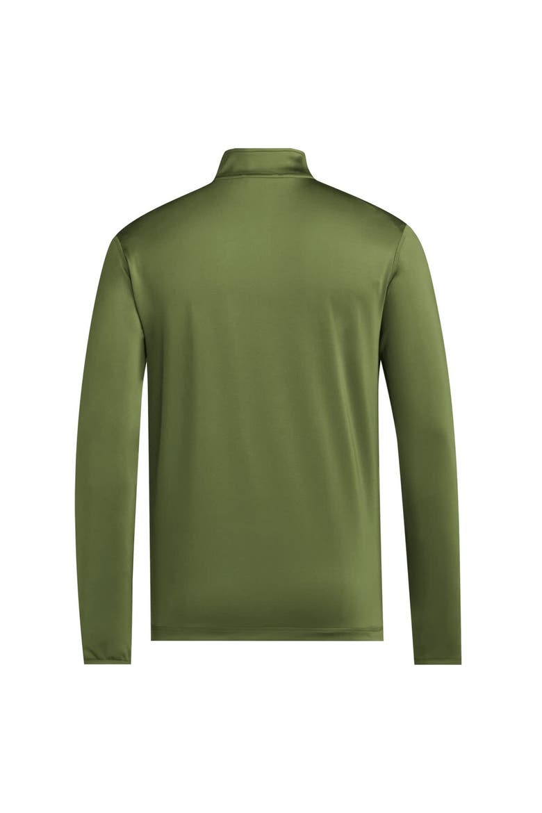 Men's adidas Green Miami Hurricanes Half-Zip Golf Jacket, Alternate, color, Green