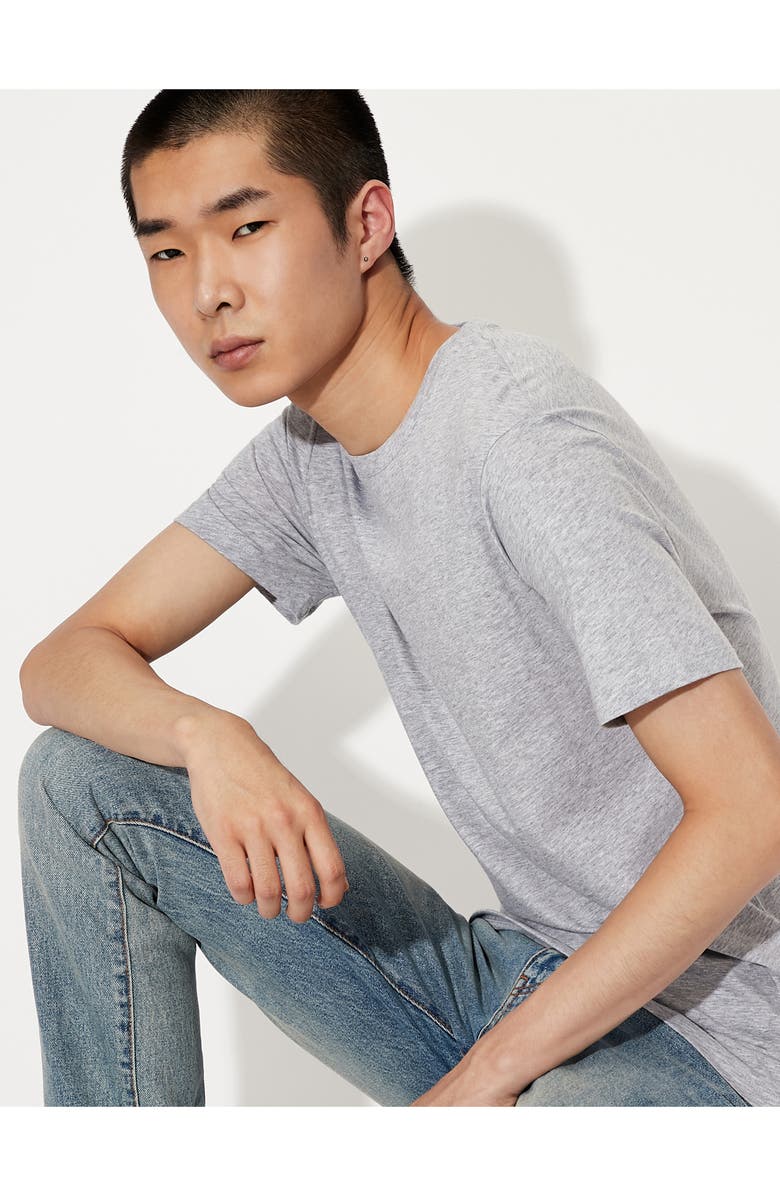 Armani Exchange Heathered Crewneck T-Shirt, Alternate, color, 