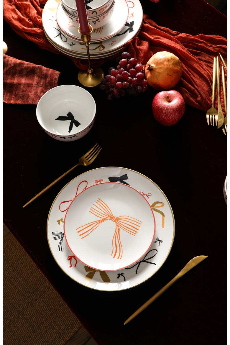 Rosie Porcelain 24-Piece Dinnerware Set, Alternate, color, Multicolored