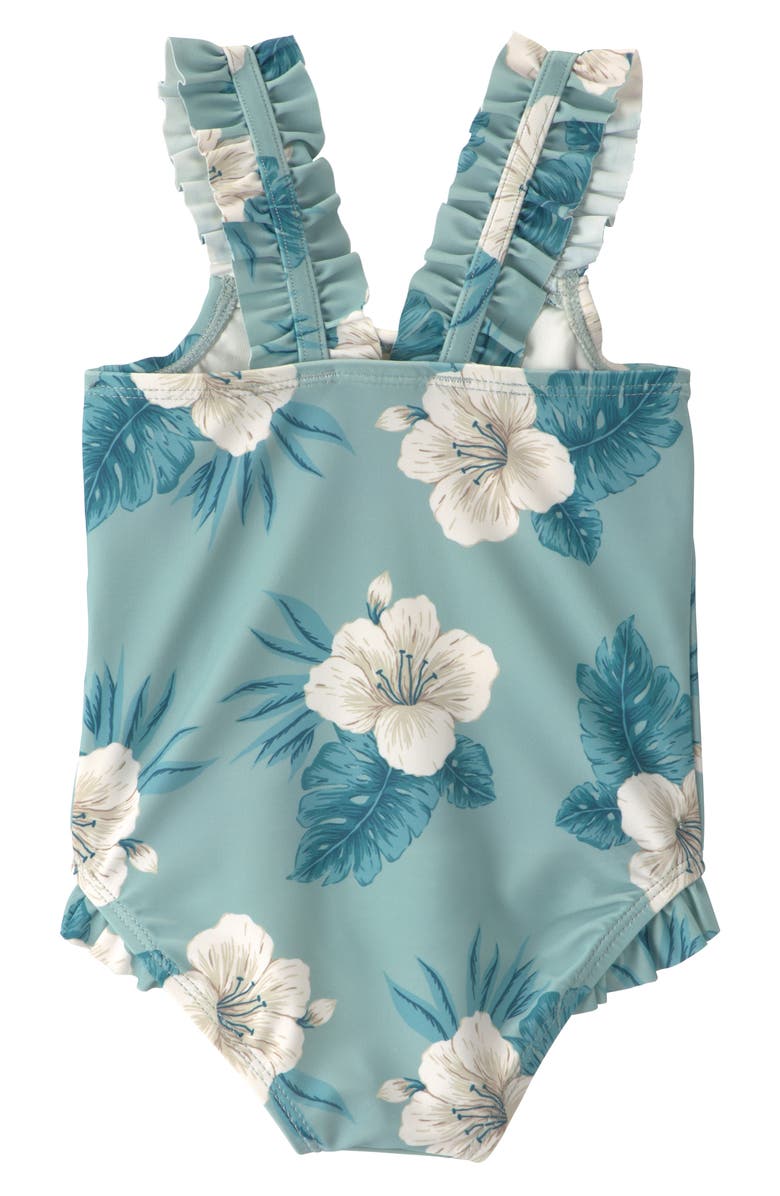 Little Planet Floral One-Piece UPF 50+ Swimsuit, Alternate, color, Hibiscus