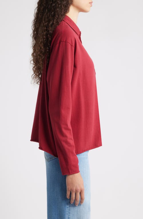 Frank & Eileen Patrick Popover Henley In Red