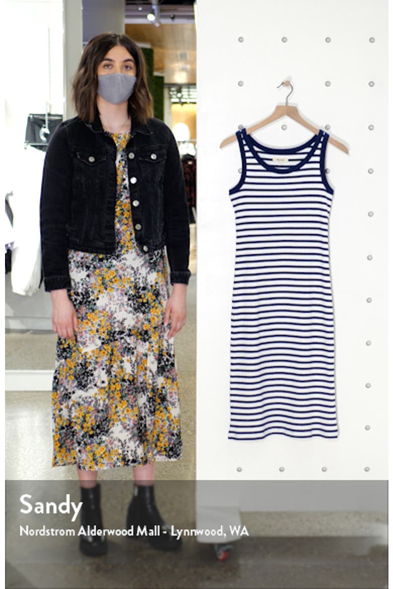 Stripe Ribbed Midi Tank Dress video