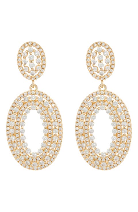 Eira CZ Drop Earrings