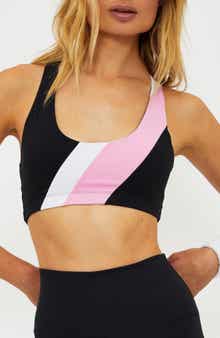 Beach Riot Ria Stripe Racerback Sports Bra