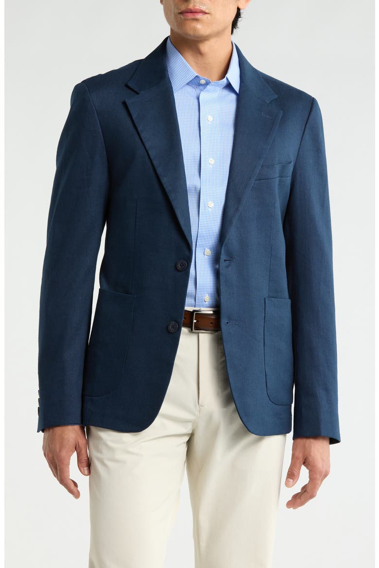 Two Button Blazer, Main, color, NAVY