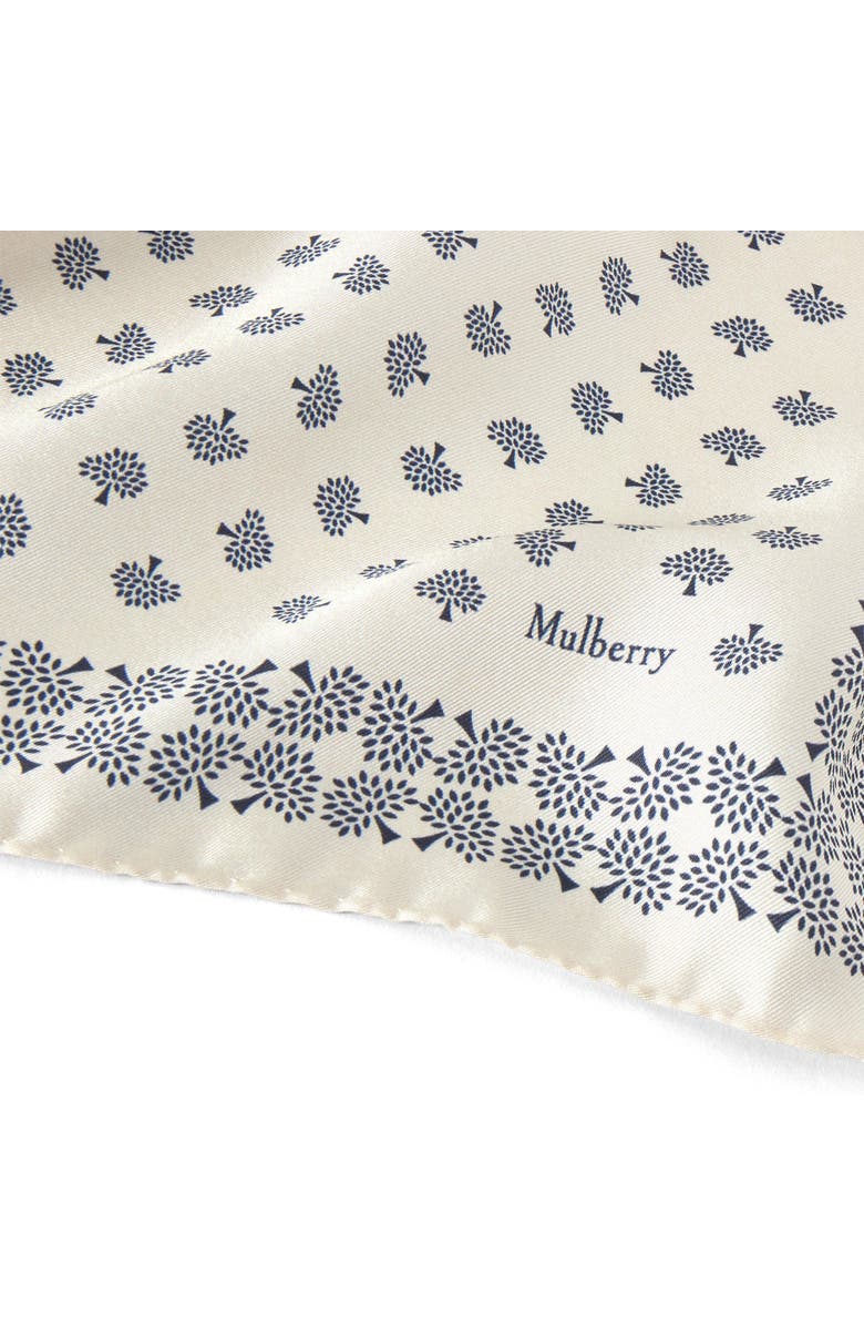 Mulberry Square Scarf - Mulberry Tree, Alternate, color, Eggshell