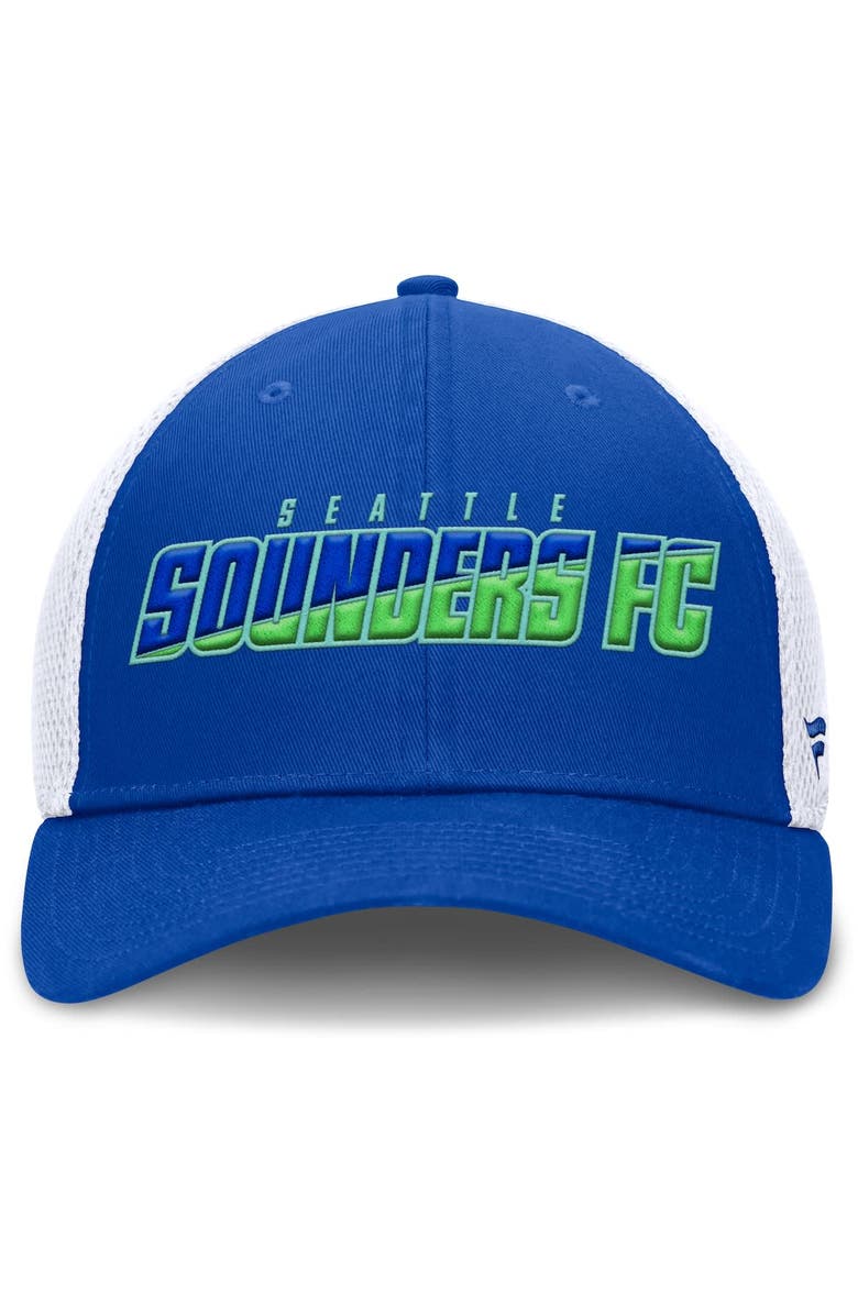 FANATICS Men's Fanatics Blue Seattle Sounders FC Rocket Flex Hat, Alternate, color, Blue