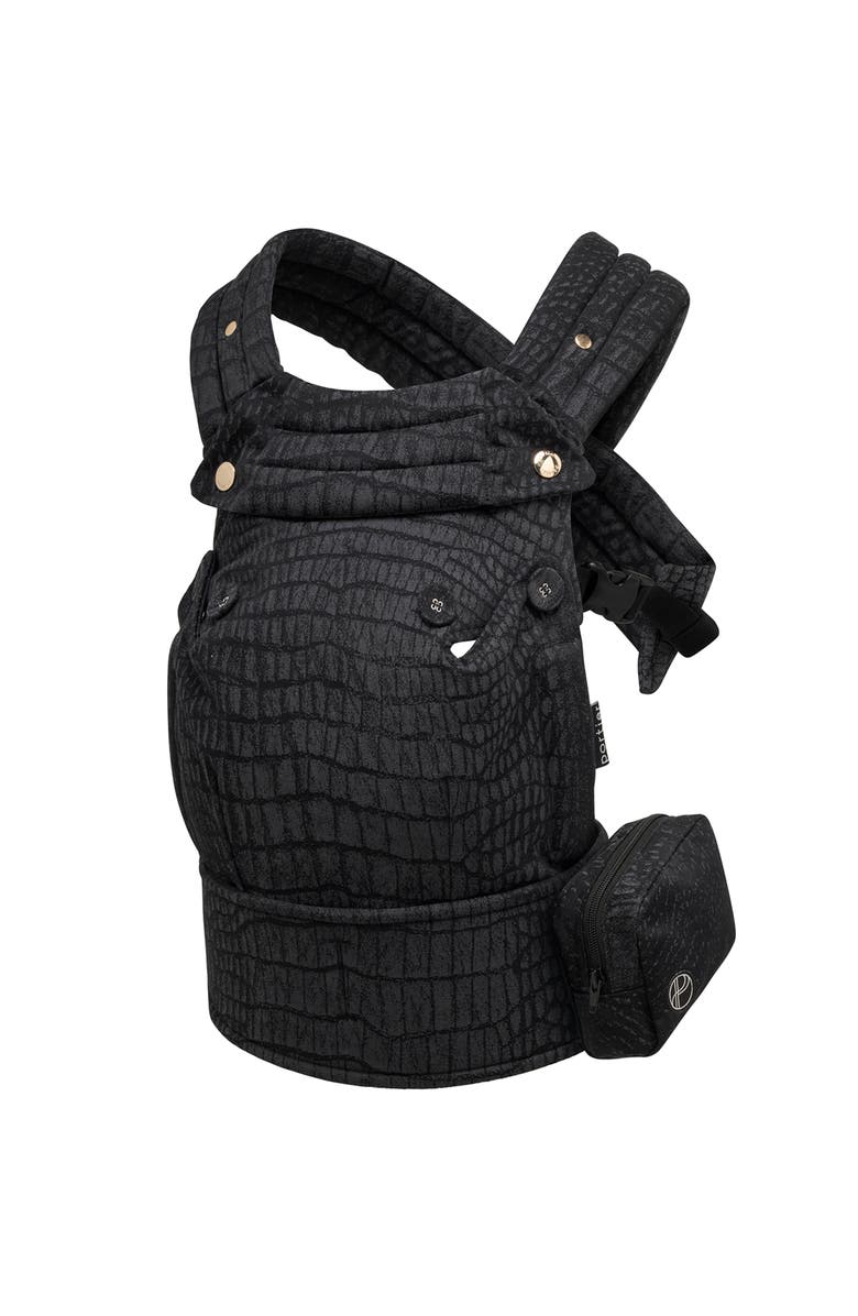 Portier Essentials Pouch, Alternate, color, Black Alligator