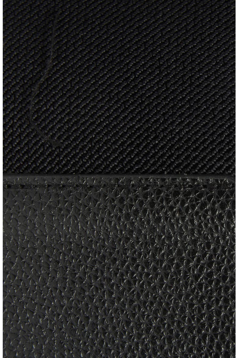 Asymmetrical Buckle Stretch Faux Leather Belt, Alternate, color, BLACK