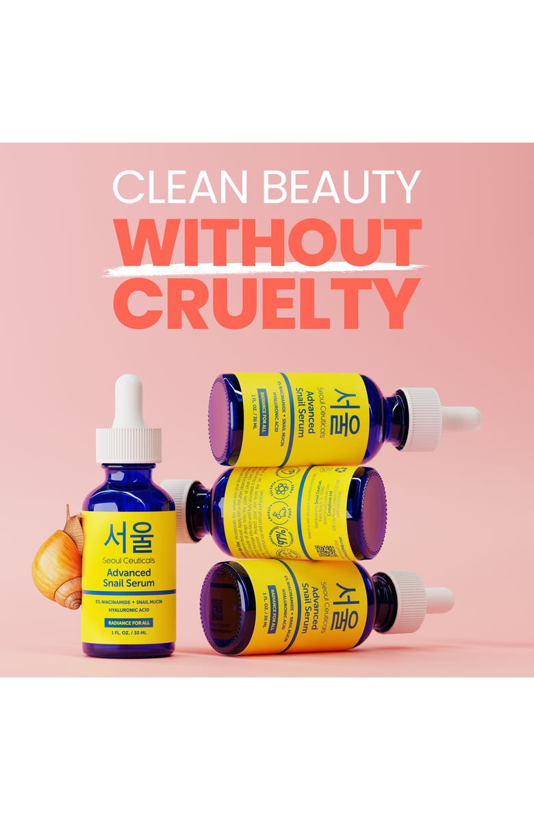 Seoul Ceuticals Advanced Snail Korean Skin Serum, Alternate, color, Clear