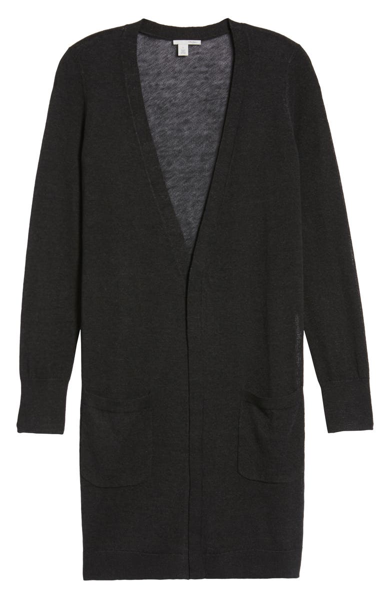 Halogen<sup>®</sup> Long Linen Blend Cardigan, Alternate, color,