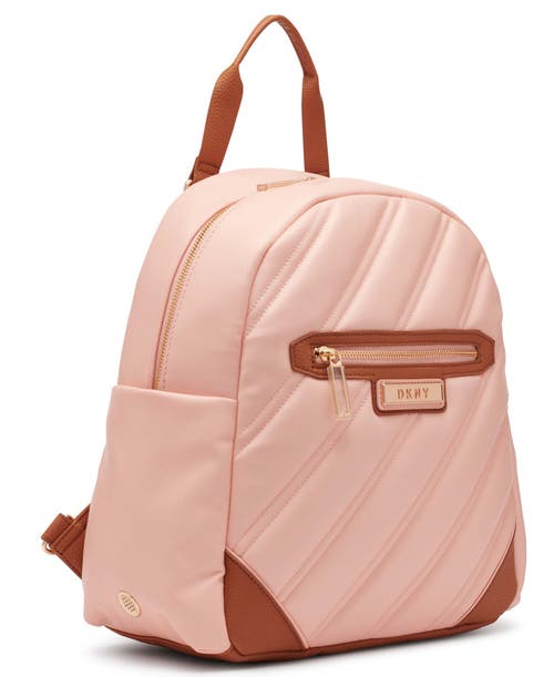 Shop Dkny Bias Backpack In Peach Bloom