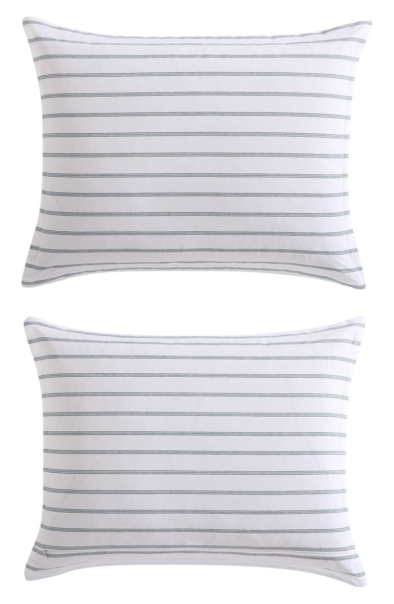 STONE COTTAGE Trenton Stripe 200-Thread Count Cotton Percale Sheet Set, Alternate, color, Lt-Pastel Green