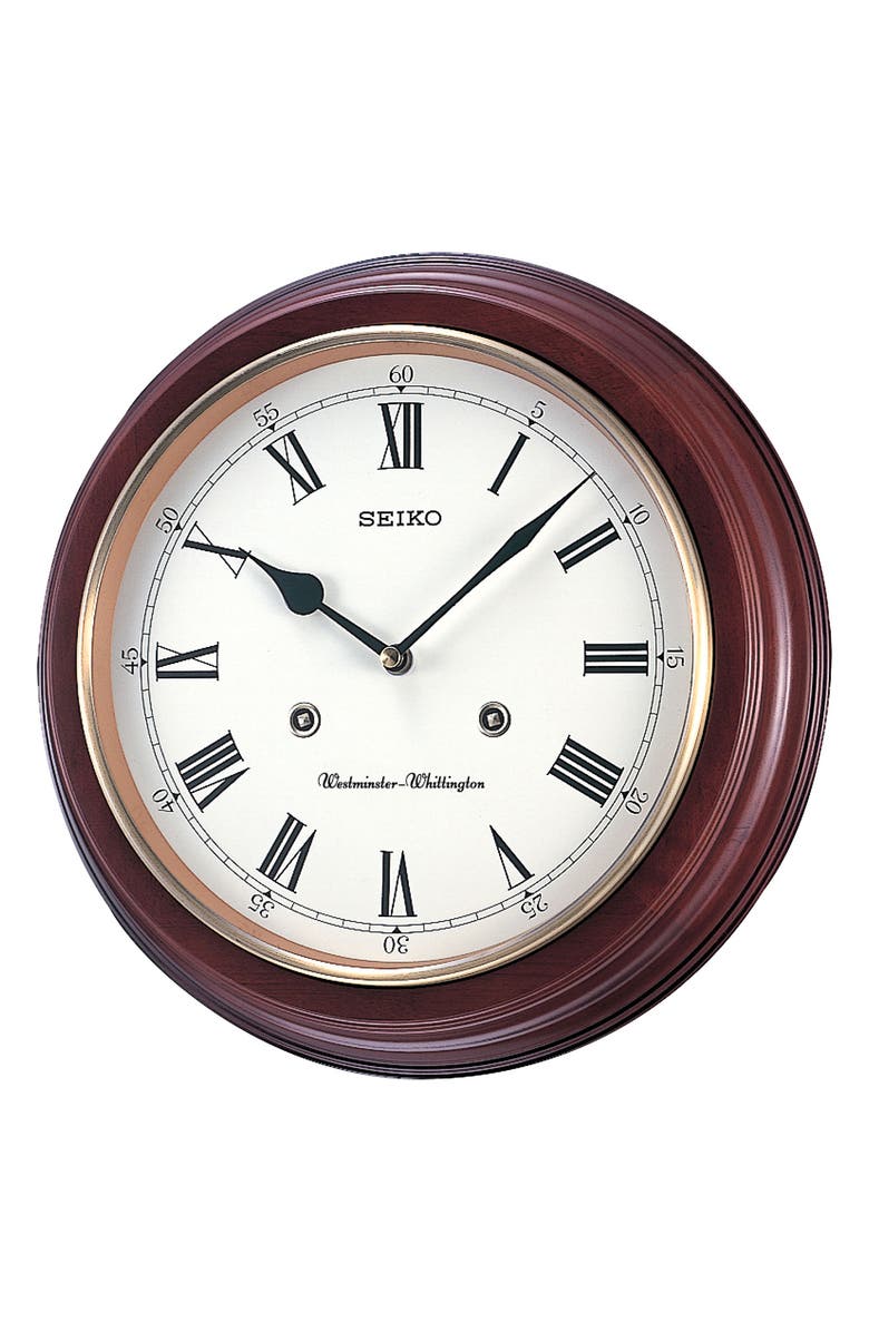 Seiko Dual Chime Wall Clock, Main, color, 