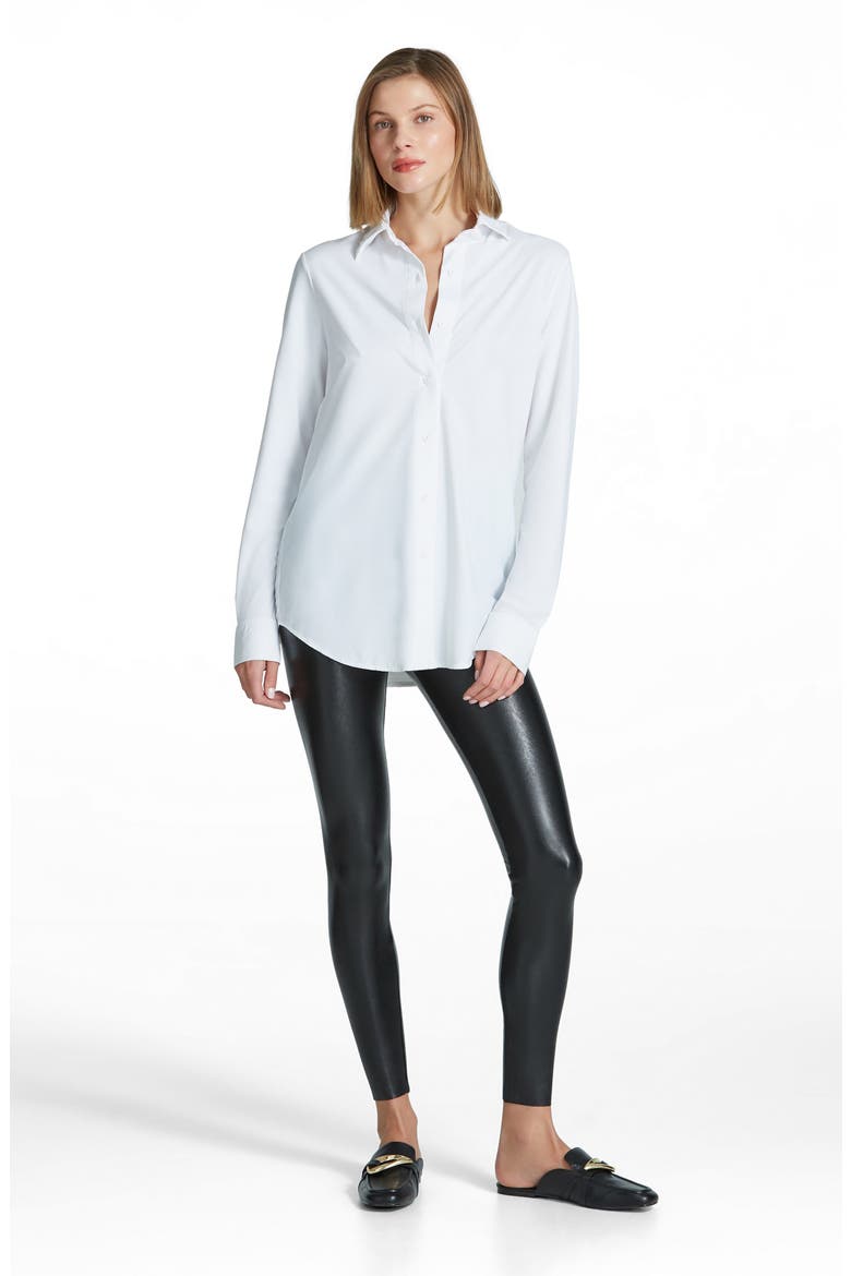 Classic Oversize Button-Up Shirt, Alternate, color, WHITE