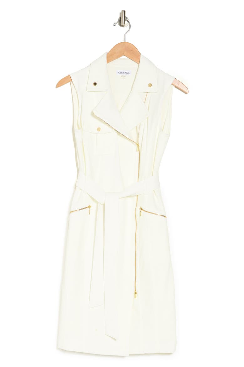Moto Tank Dress, Alternate, color, CREAM
