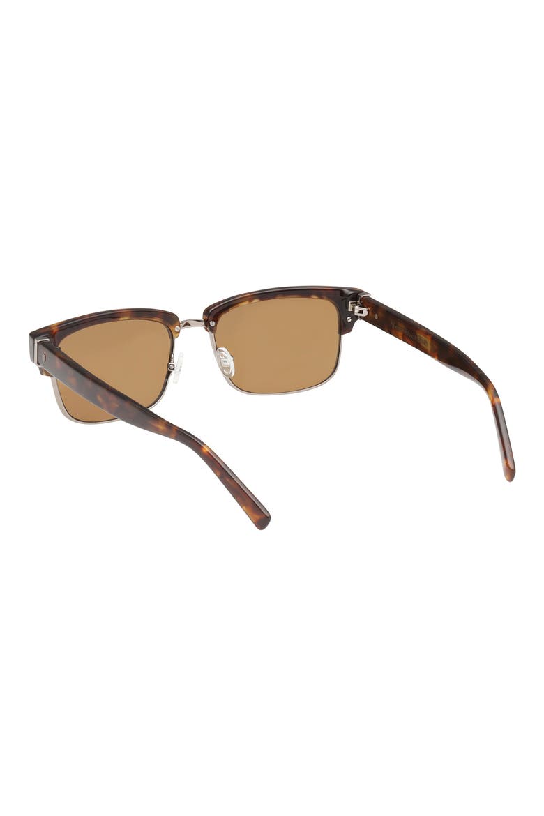 55mm Square Sunglasses, Alternate, color, DARK HAVANA / BROWN LENS