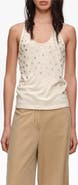 Bimba y Lola Top With Mother-Of-Pearl Pieces