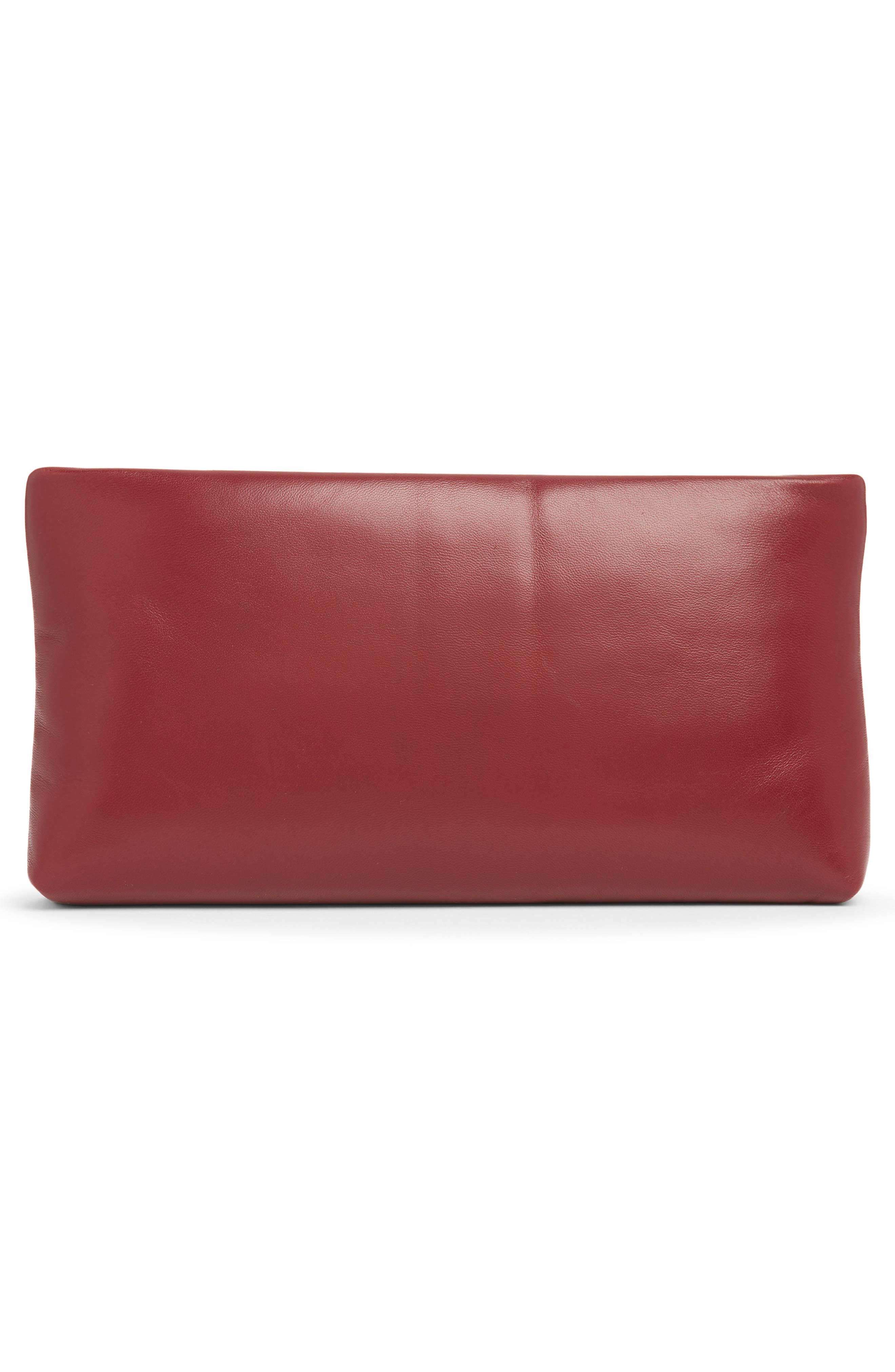 Saint Laurent Calypso Long Leather Pouch Clutch, Alternate, color, 
