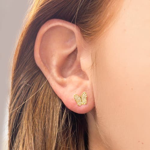 The Lovery Fine Jewelry Diamond Butterfly Stud Earrings In Gold