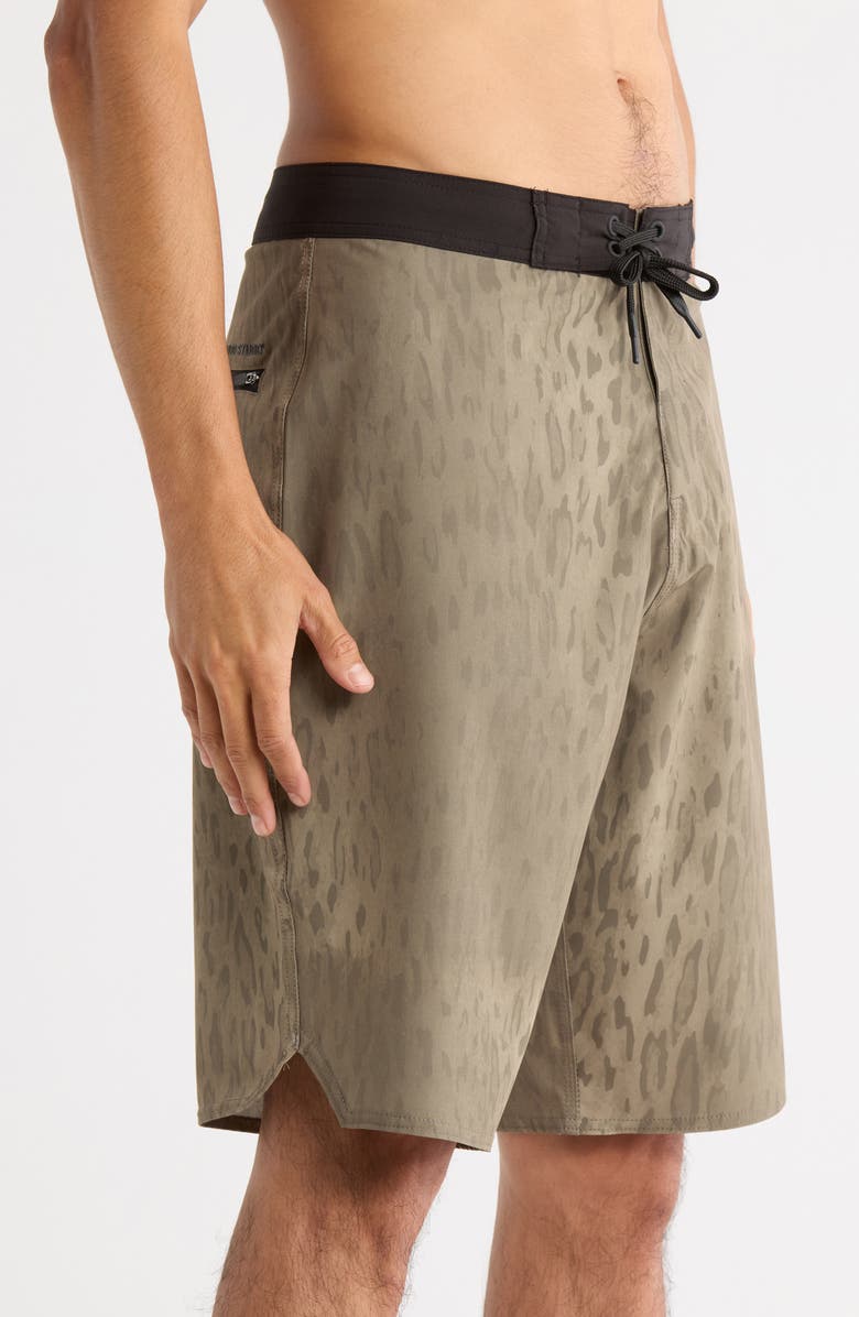 SANTO STUDIO Pro Cole Houshmand Board Shorts, Alternate, color, Cheetah Brown