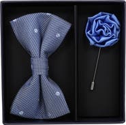 Ben Sherman Dot Bow Tie & Lapel Pin Set