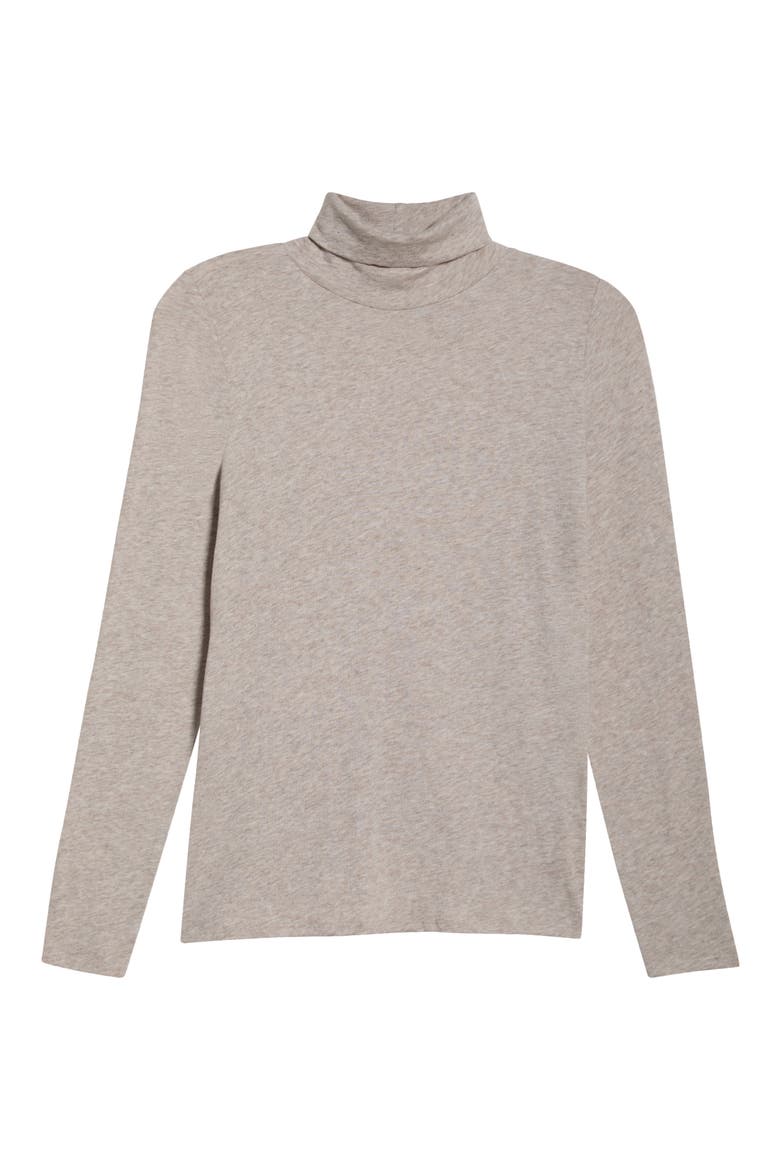 Long Sleeve Turtleneck Top, Alternate, color, DOVE