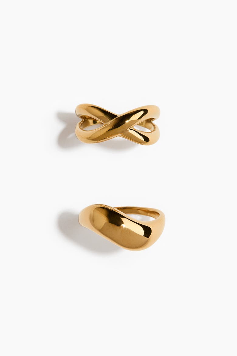2-pack Waterproof Rings, Main, color, Gold-colored