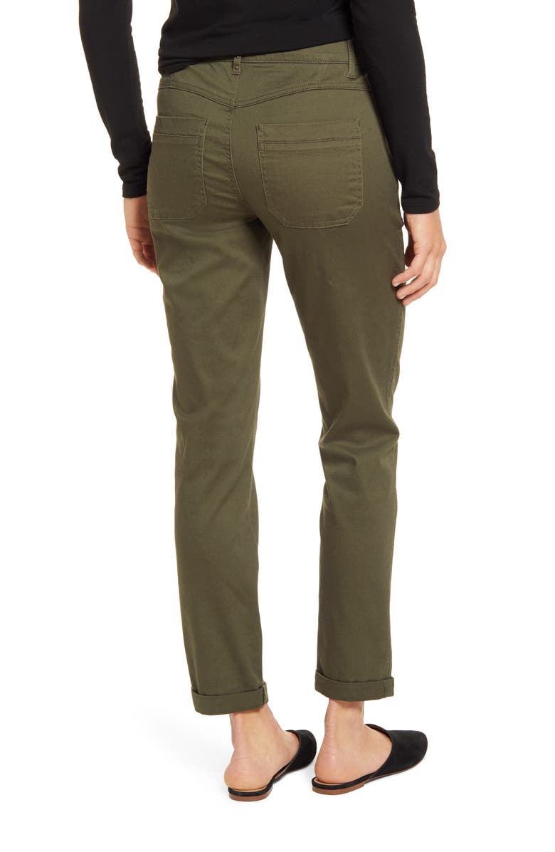 Wit & Wisdom Ab-Solution High Waist Studded Utility Pants, Alternate, color,