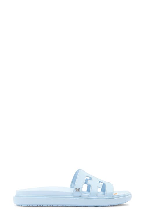 Sam Edelman Valeri Platform Slide Sandal In Riviera Blue