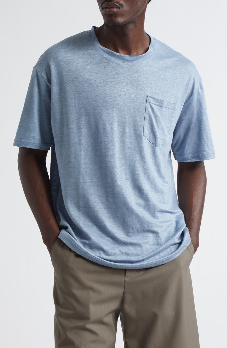 De Bonne Facture Oversize Cotton T-Shirt, Main, color, Smoke Blue