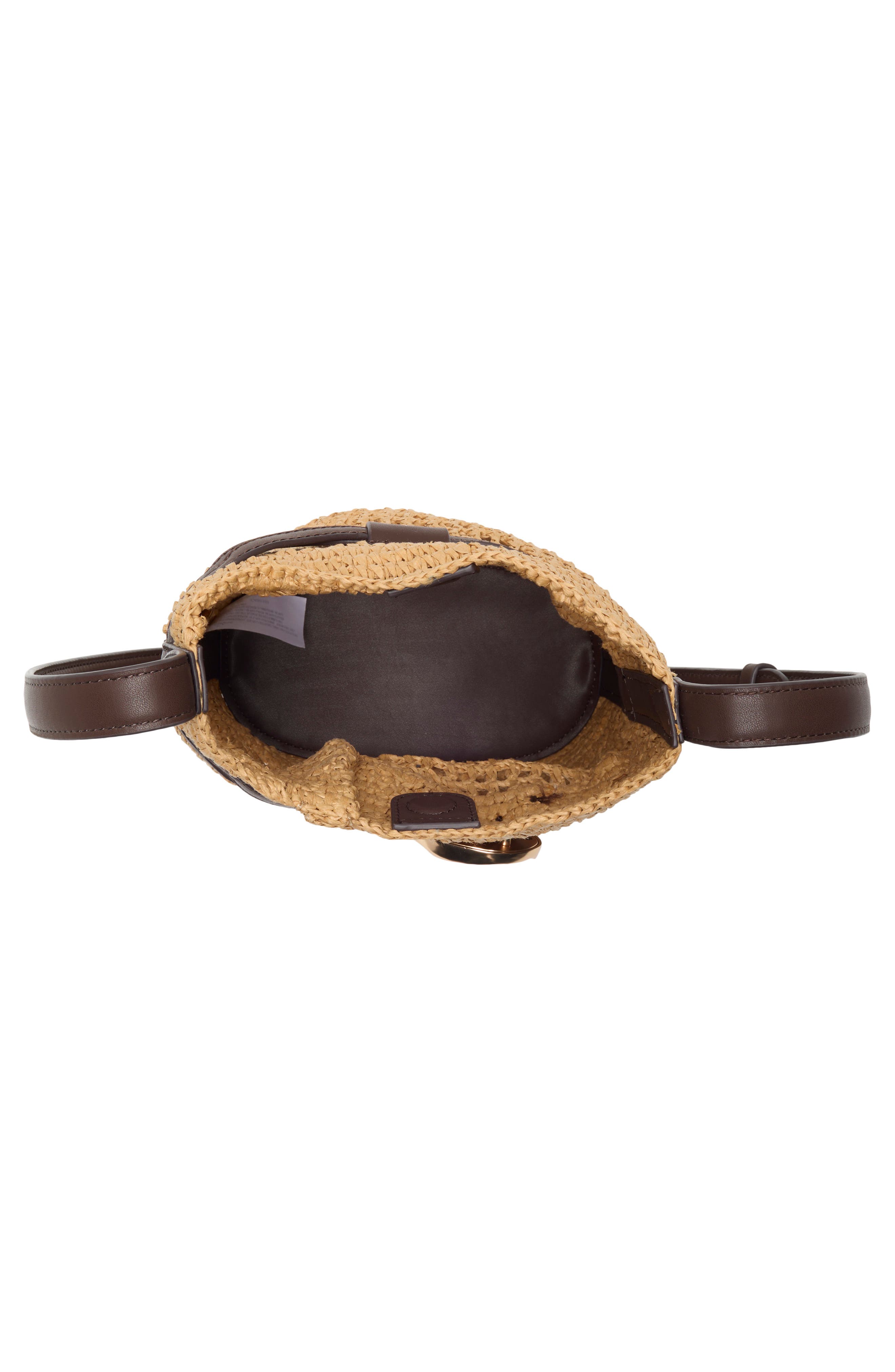 Sam Edelman Bex Raffia Crossbody Bag, Alternate, color, Brown Multi