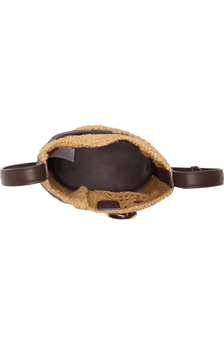 Sam Edelman Bex Raffia Crossbody Bag, Alternate, color, Brown Multi