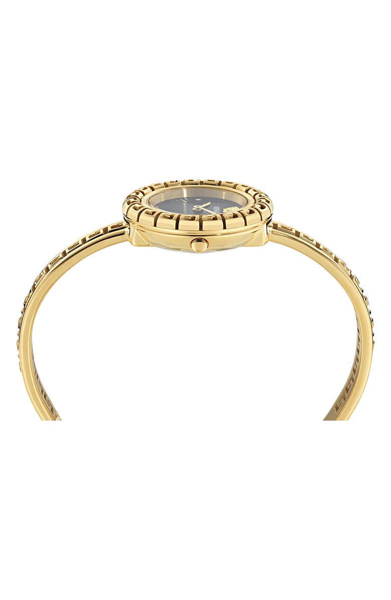 Versace Greca Pendant Bracelet Watch, 28mm, Alternate, color, Ip Yellow Gold