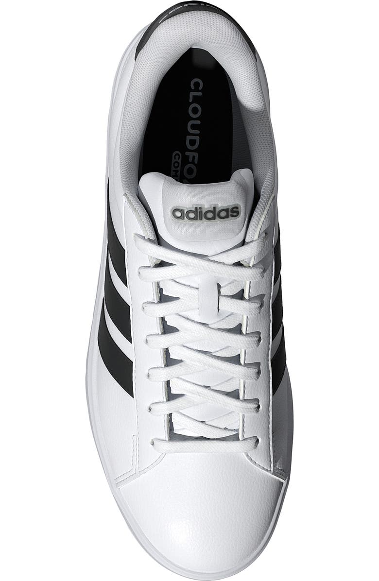 adidas Grand Court Sneaker, Alternate, color, White/ Core Black/ White