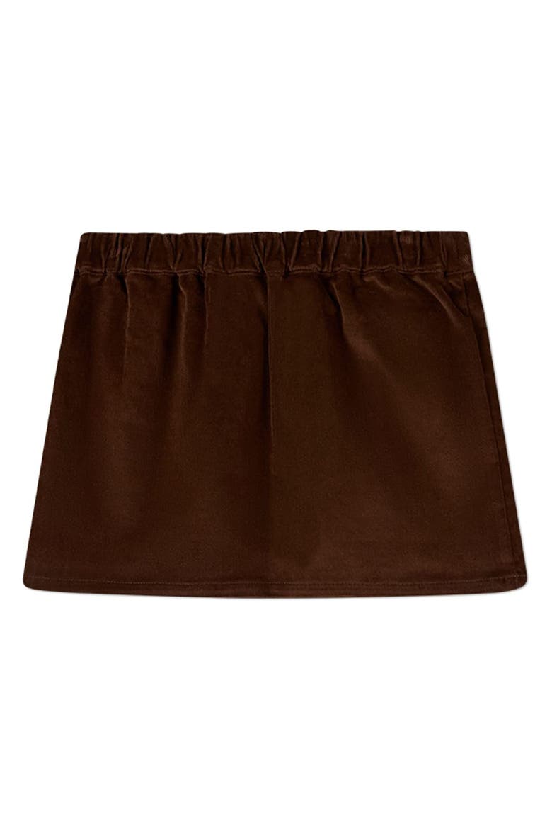 Fine-Wale Corduroy Above-Knee Skirt, Alternate, color, Brown