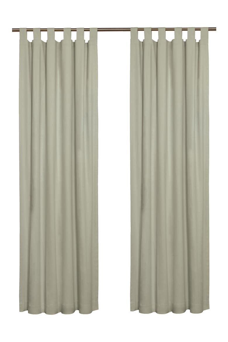 Indoor Cotton Panel Curtain, Main, color, SAGE