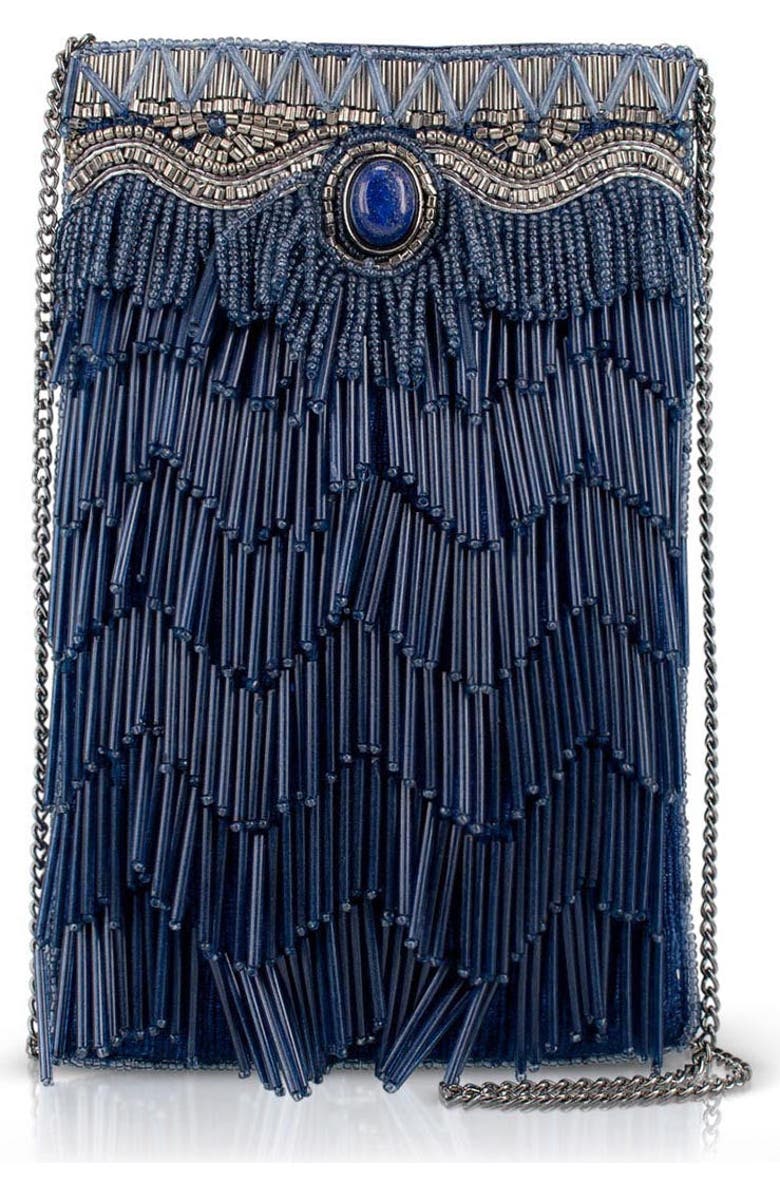 Mary Frances Accessories True Blue Crossbody Phone Bag, Main, color, Blue