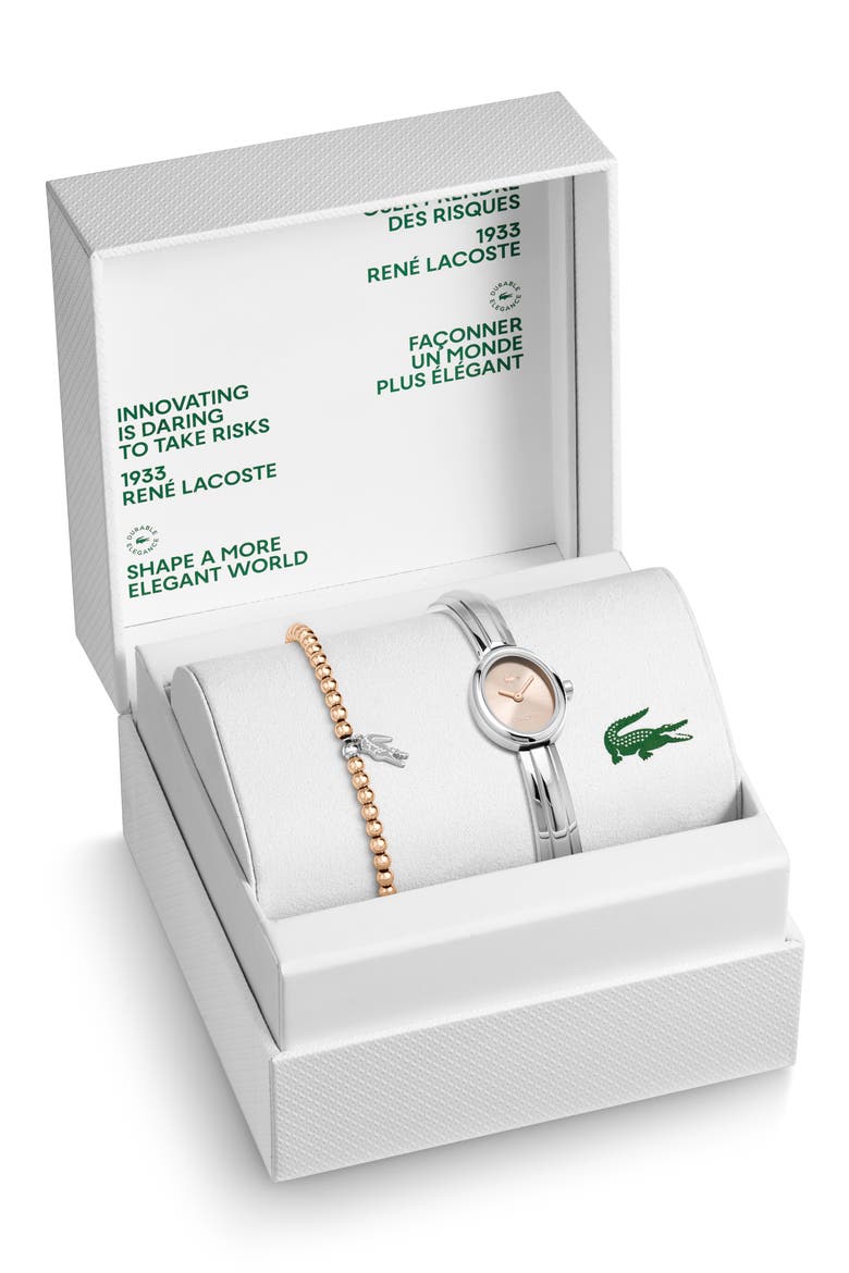 Suzanne Oval Bracelet Watch Gift Set, 18.5mm x 25mm, Alternate, color, CARNATION GOLD