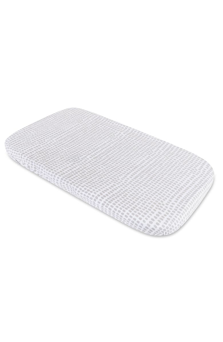 Ely's & Co. Baby Fitted Waterproof Bassinet Sheet 2 Pack, Alternate, color, Taupe Stripes & Splash