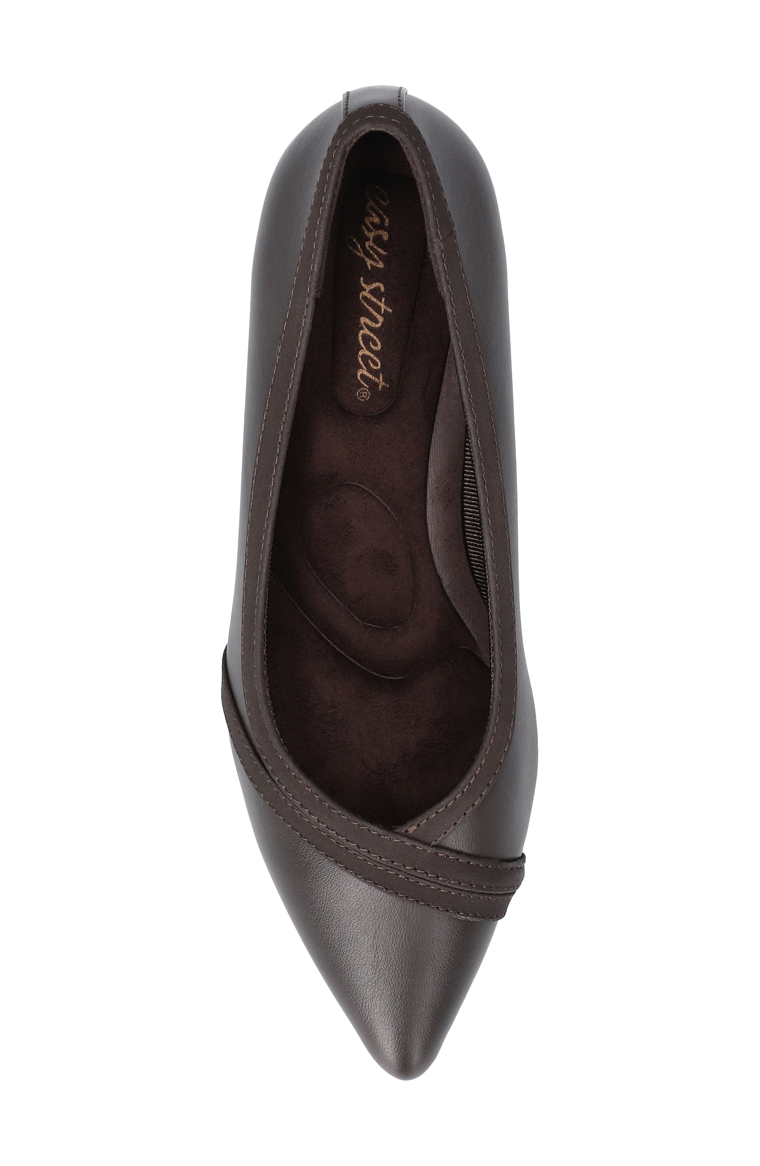 Maye Pointed Toe Kitten Heel Pump, Alternate, color, BROWN-LAMY