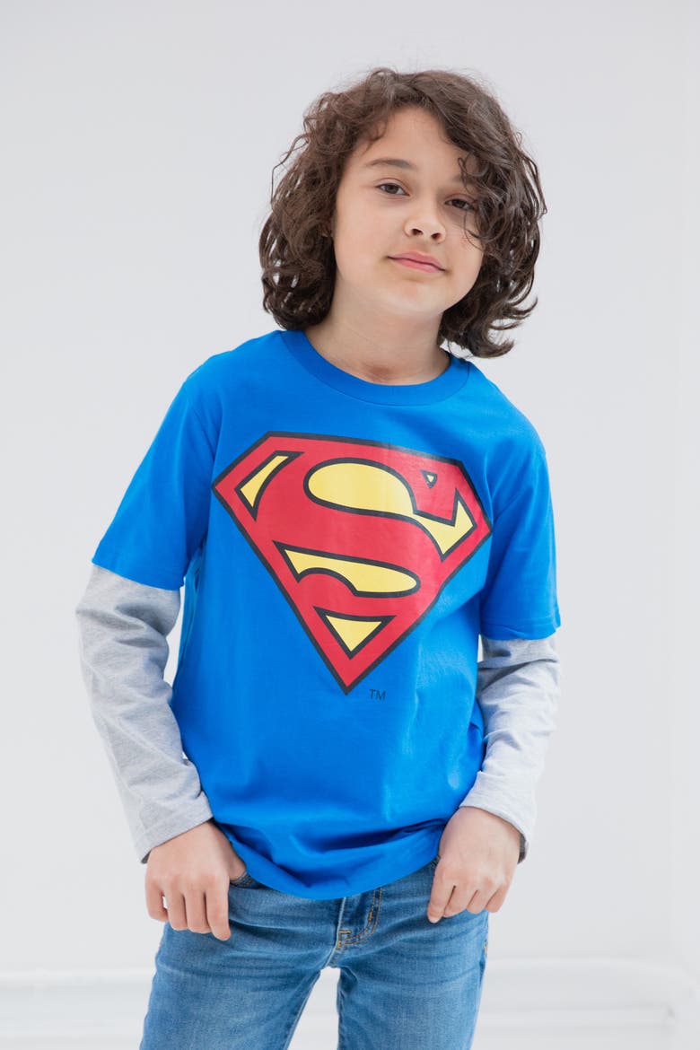 Justice League 3-Pack Long Sleeve Graphic T-Shirts, Alternate, color, Justice League Multi