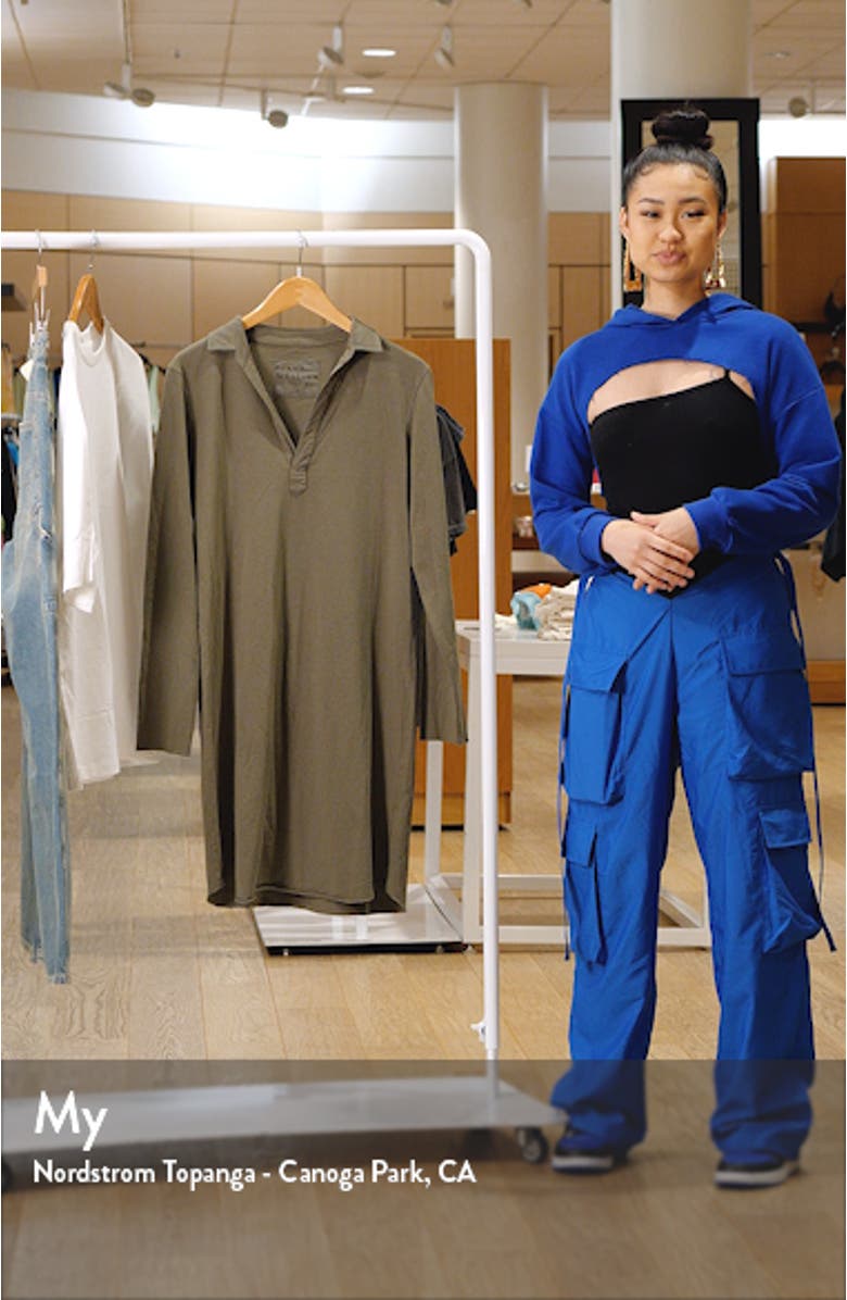 Nicole Popover Long Sleeve Henley Dress, sales video thumbnail