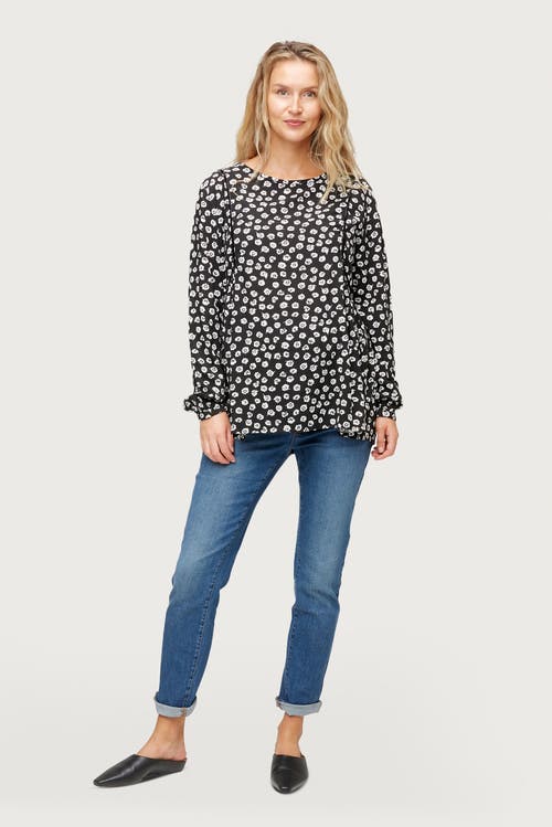Nom Maternity Stella Top In Blue